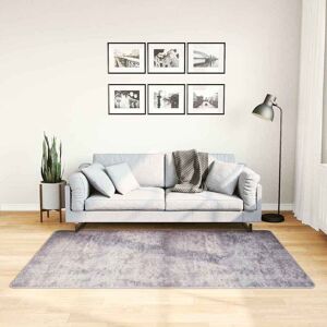 vidaXL Vaskbart teppe 120x180 cm sklisikker grå