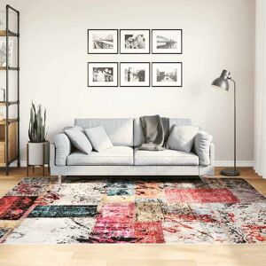 vidaXL Vaskbart teppe med lappemønster 160x230cm flerfarget sklisikker