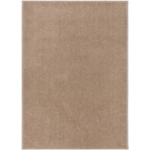 vidaXL Teppe med kort luv 120x170 cm brun