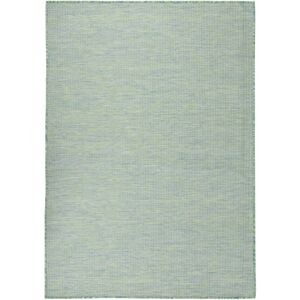 vidaXL Utendørs flatvevd teppe 200x280 cm turkis