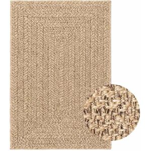 vidaXL Teppe ZIZUR 140x200 cm jute-utseende innendørs og utendørs