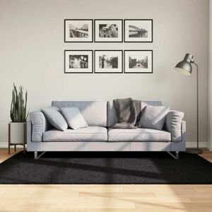 vidaXL Teppe OVIEDO kort luv svart 140x200 cm