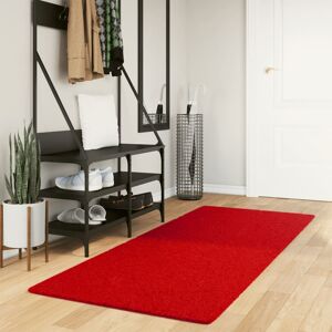 vidaXL Teppe OVIEDO kort luv rød 80x200 cm
