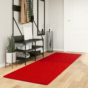 vidaXL Teppe OVIEDO kort luv rød 80x250 cm