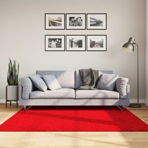 vidaXL Teppe OVIEDO kort luv rød 160x160 cm