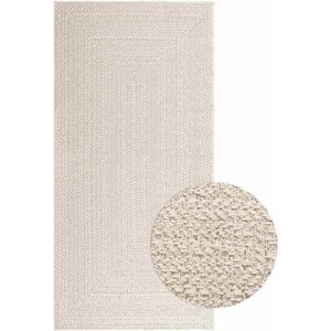 vidaXL Teppe ZIZUR kremhvit 100x200cm jute-utseende innendørs&utendørs