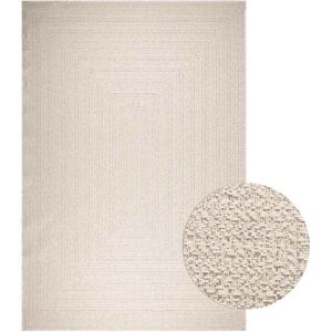 vidaXL Teppe ZIZUR kremhvit 240x340cm jute-utseende innendørs&utendørs