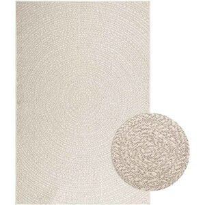 vidaXL Teppe ZIZUR kremhvit 140x200cm jute-utseende innendørs&utendørs