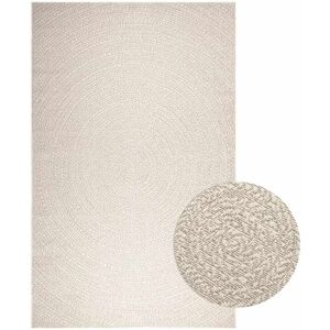 vidaXL Teppe ZIZUR kremhvit 200x290cm jute-utseende innendørs&utendørs