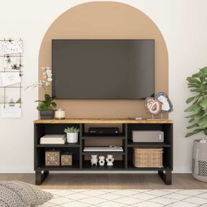 vidaXL TV-benk 100x33x46 cm heltre mango og konstruert tre
