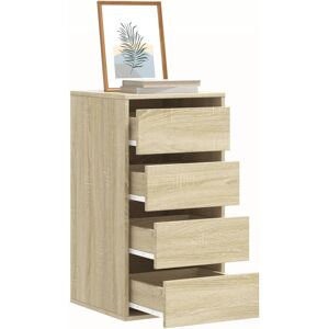 vidaXL Kommode sonoma eik 40x41x76 cm konstruert tre