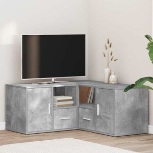 vidaXL Hjørneskap betonggrå 160x40x45 cm sponplate
