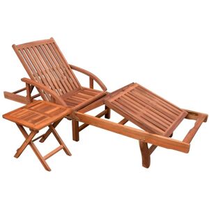 vidaXL Solseng med bord heltre akasie