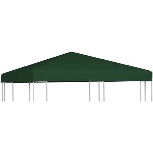 vidaXL Toppduk til paviljong 310 g/m² 3x3 m grønn