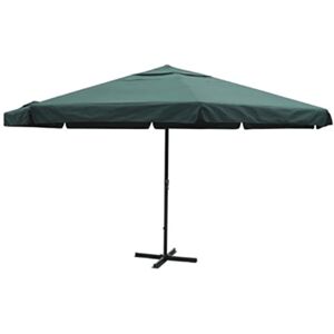 vidaXL Grønn Samos Parasoll 500 cm aluminium