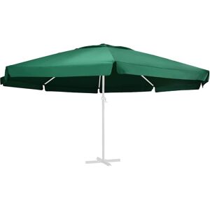 vidaXL Erstatningsstoff for hageparasoll grønn 610 cm