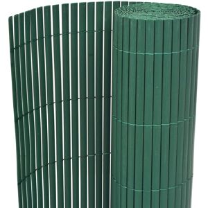 vidaXL Dobbelsidet hagegjerde PVC 90x300 cm grønn