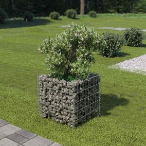 vidaXL Gabion høybed galvanisert stål 50x50x50 cm