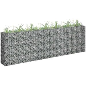 vidaXL Gabion høybed galvanisert stål 270x30x90 cm