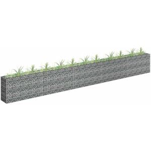 vidaXL Gabion høybed galvanisert stål 450x30x60 cm