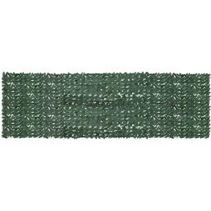 vidaXL Balkongskjerm med mørkegrønne blader 500x150 cm