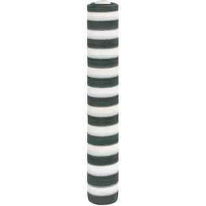 vidaXL Skjermnett grønn og hvit 1,5x25 m HDPE 75 g/m²