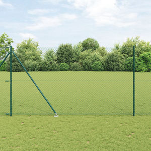 vidaXL Kjedegjerde med 13 pigger 1,6 x 25 m i galvanisert stål