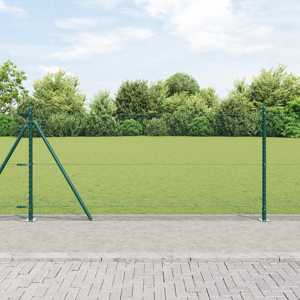 vidaXL Sekskantgjerde Grønn 1x10 m Stål