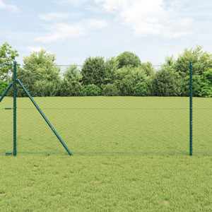 vidaXL Hexagon Gjerde Grønn 1.2x100 m Stål
