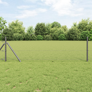 vidaXL Hexagon Gjerde Grå 0.8x100 m Stål