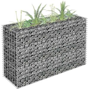 vidaXL Gabion høybed galvanisert stål 90x30x60 cm