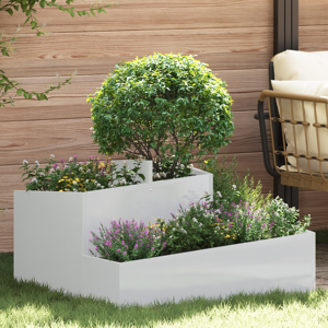 vidaXL plantekasse 80x80x50 cm galvanisert stål