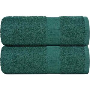 vidaXL Såpehåndklær 2 stk grønn 30x30 cm 360 g/m2 100 % bomull