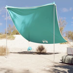 vidaXL Strandbaldakin med sandankre grønn 214x236 cm