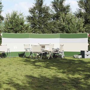 vidaXL Vindskjerm for camping grønn 508x130 cm vanntett