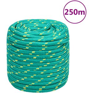 vidaXL Båttau grønn 16 mm 250 m polypropylen