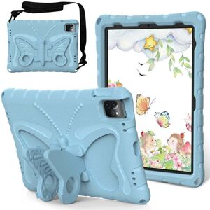 EIDERWOOD iPad Air 13" (2025 / 2024) / Pro 13" (2024) / Pro 12.9" (2022-2018) Butterfly Kickstand Barnedeksel - Lyse Blå
