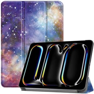 EIDERWOOD iPad Pro 11" (2024) Tri-Fold Deksel i Kunstskinn med Sleep-Funksjon - Galaxy
