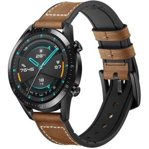 INCOVER Smartwatch Universell (22mm) PU Skinnreim - Mørkebrun / Svart