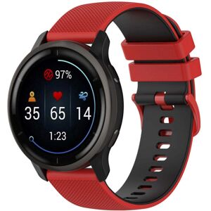 INCOVER Smartwatch Silikonrem (22 mm) Gitter- Rød / Svart