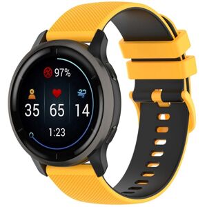 INCOVER Smartwatch Silikonrem (22 mm) Gitter- Gul / Svart