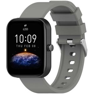 INCOVER Universal Silikon Smartwatch Rem (20mm) m. Metallspenne - Grå