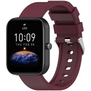 INCOVER Universal Silikon Smartwatch Rem (20mm) m. Metallspenne - Vinrød
