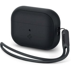 Apple Airpods Pro (2. gen.) Spigen Silicone Fit Deksel m. Stropp - Svart