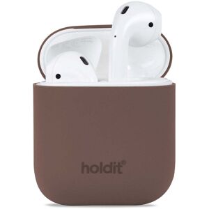 Holdit Nygård Silikondeksel Til AirPods (1 & 2. gen.) - Dark Brown