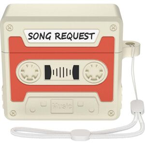 INCOVER AirPods 4 Retro Kassettspiller Silikondeksel - Oransje/Beige