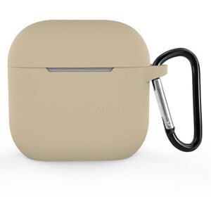 INCOVER Apple AirPods (4. Gen.) Silikondeksel med Karabinkrok - Beige