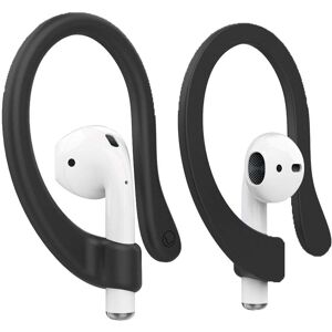 INCOVER AirPods / AirPods Pro Fleksibel Magnetisk Silikon Ørekrok - Svart