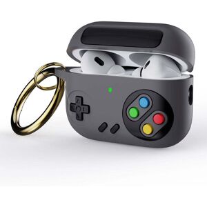 INCOVER Apple Airpods Pro 2nd Gen (2022) Silikondeksel med Karabinkrok - Spillkonsoll - Grå