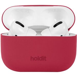Holdit Silikondeksel Til AirPods Pro 2 / Pro - Red Velvet